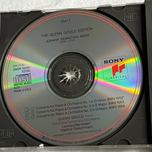 Glenn Gould Edition – J.S. Bach Concertos Nos. 1-5 & 7 (2 CD Sony Classical 1992 - Picture 5 of 10